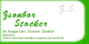 zsombor stocker business card